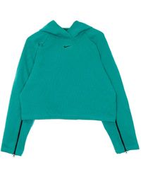 Nike - Lichtgewicht Dameshoodie W Sportswear Tech Pack Hoodie All-Over Jacquard Neptunus Groen/Zwart - Lyst