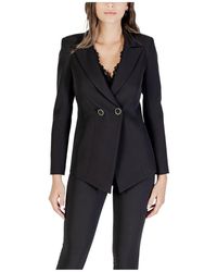 Rinascimento - Schicker V-Ausschnitt Reversblazer Mit Knopf - Lyst