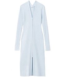 Proenza Schouler - Rippstrick reißverschluss cardigan kleid - Lyst