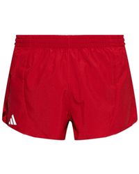 adidas - Fitness ,Rood ,Polyester Logo Shorts - Lyst