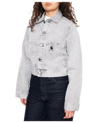 Carhartt - Jassen ,Grijs ,Katoen W' Arca Jacket - Lyst