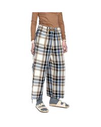 White Sand - Wide Trousers - Lyst