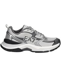 EA7 - Schoenen ,Grijs ,Lage Sneakers - Lyst