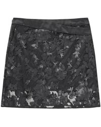 Munthe - Rokken ,Zwart ,Sequin Rok Met Kantafwerking - Lyst