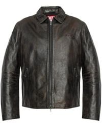 DIESEL - Leather Jackets - Lyst