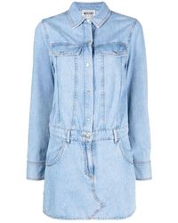 Moschino - Blaues casual mini kleid - Lyst