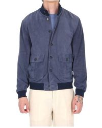 Valstar - Jassen ,Blauw ,Leer Camoscio Primo Fiore Jacket - Lyst