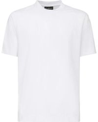 Giuliano Galiano - Tops ,Wit ,Katoen Witte Katoenen T-Shirts En Polo's - Lyst