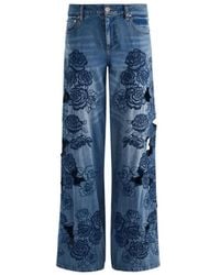 Alice + Olivia - Sidney Flared Leg Denim Jeans - Lyst