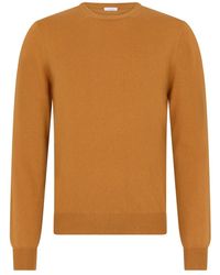 Malo - Truien & Vesten ,Bruin ,Kasjmier Cashmere Crew-Neck Sweater - Lyst