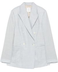 Eleventy - Jassen ,Blauw ,Blazer Doppiopetto - Lyst