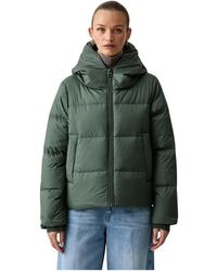 Marc O' Polo - Jassen ,Groen ,Polyester Gewatteerd Donsjack - Lyst