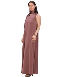 Notre-v - Nv-Hildie Midi Jurk - Lyst