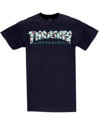 Thrasher - Tops ,Zwart ,Katoen Zwarte Rozen Tee T-Shirt - Lyst