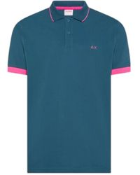 Sun 68 - Tops ,Blauw ,Katoen Polo Shirts - Lyst