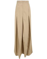 Aspesi - Broeken ,Katoen Geplooide Poplin Rok - Lyst
