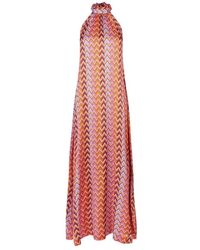Dea Kudibal - Kleid mit zigzag-print und halterneck - Lyst