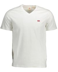 Levi's - Tops ,Wit ,Katoen Wit Katoenen T-Shirt - Lyst