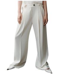 Marella - Broeken ,Wit ,Polyester Elegante Pantalon Broek - Lyst