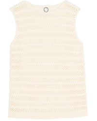 Ines De La Fressange Paris - Häkel tank top ecru sommer 2022 - Lyst