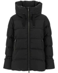 Moorer - Jassen ,Zwart ,Leer Gadia Down Jacket - Lyst