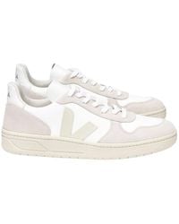 Veja - Https://www.trouva.com/it/products/-white-natural-pierre-v-10-suede-and-mesh-basketball-sneaker - Lyst