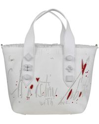 Christian Louboutin - Rote farbspritzer tote tasche - Lyst