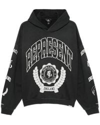 Represent - Hoodies & Sweatvesten ,Zwart ,Katoen Zwarte Grafische Print Hoodie - Lyst