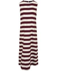 Aspesi - Kleedjes ,Veelkleurig ,Katoen Elegante/Bordeaux Jurk - Lyst