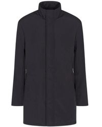ARMANI EXCHANGE - Jassen ,Blauw ,Polyester Padded Jacket - Lyst