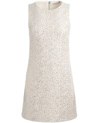 Alice + Olivia - Cade Kleid Mit Tweed-Verzierung - Lyst