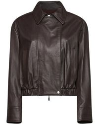 Kaos - Jassen ,Bruin ,Leer Leren Bomberjack - Lyst