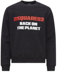 DSquared² - Oversized fit sweatshirt schwarz - Lyst