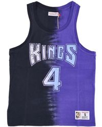 Mitchell & Ness - Fitness ,Veelkleurig ,Katoen Nba Tie Dye Tank Chris Webber - Lyst