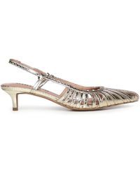 Bibi Lou - Schoenen ,Geel ,Leer Pointed-Toe Slingback Pump - Lyst