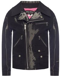 Junya Watanabe Biker Jacket With Pockets - Zwart