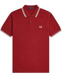 Fred Perry - Tops ,Rood ,Katoen M3600 Polo - Lyst