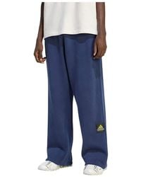 adidas - Fitness ,Blauw ,Katoen Equipment Open Hem Sweatpant - Lyst