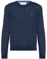 McQueen - Wollpullover Mit Rundhalsausschnitt - Lyst