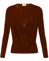 Elisabetta Franchi - V-Neck Knitwear - Lyst