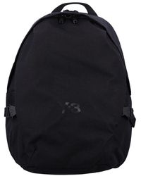 Y-3 - Tassen ,Zwart ,Zwarte Cordura Staple Rugzak - Lyst