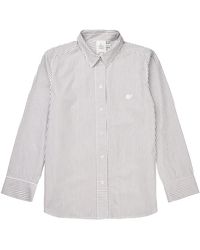 Munthe - Gestreiftes Hemd Mit Besticktem Detail - Lyst