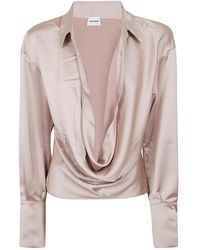 ANDAMANE - Lilia Satijnen Blouse - Lyst