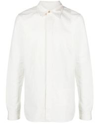 Rick Owens - Camicia bianca in cotone con colletto classico - Lyst