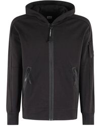 C.P. Company - Diagonaler fleece-zip-hoodie - Lyst