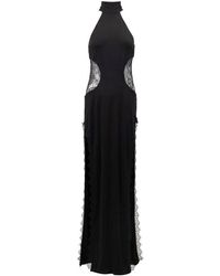 retroféte - Schwarzes Viskose Partykleid - Lyst