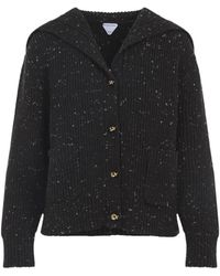 Bottega Veneta - Truien & Vesten ,Bruin ,Wol Bruine Trui Elegante Stijl - Lyst