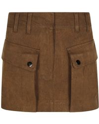 ANDAMANE - Rokken ,Bruin ,Korte Mini Rok - Lyst