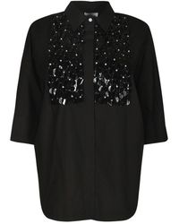 P.A.R.O.S.H. - Overhemden ,Zwart ,Shirt - Lyst