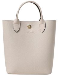 Longchamp - Gelb Creme Mini Tote Tasche - Lyst